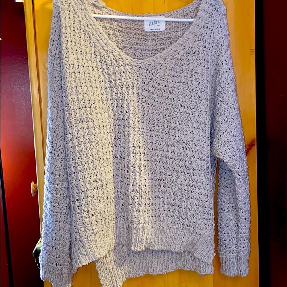 Gray Knit Sweater